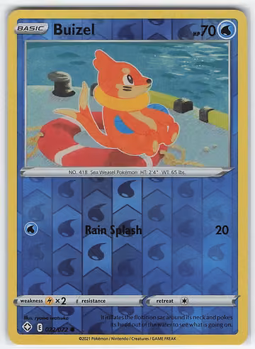 Buizel — Shining Fates · #22 · Englisch, Vorderseite