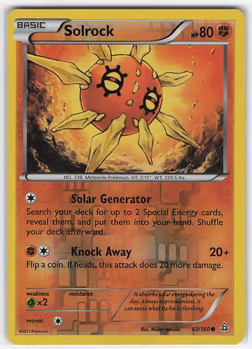 Solrock — Primal Clash · #83 · Englisch, Vorderseite
