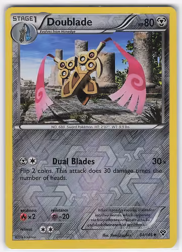 Doublade — XY · #84 · Englisch, Vorderseite