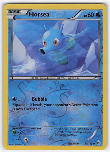 Horsea — Primal Clash · #30 · Englisch, Vorderseite