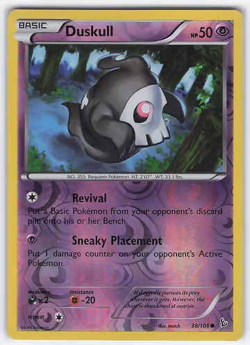 Duskull — Flashfire · #38 · Englisch, Vorderseite