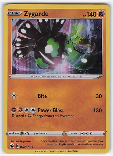 Zygarde — Champion's Path · #28 · Englisch, Vorderseite