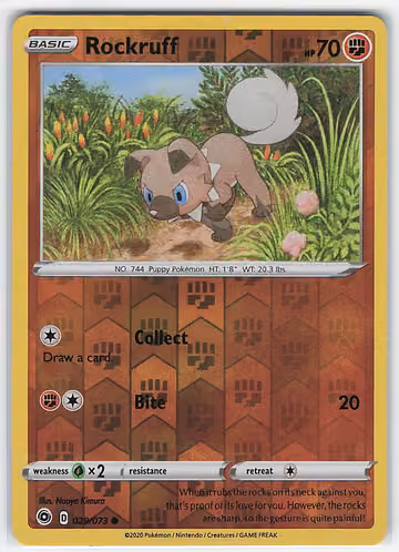 Rockruff — Champion's Path · #29 · Englisch, Vorderseite