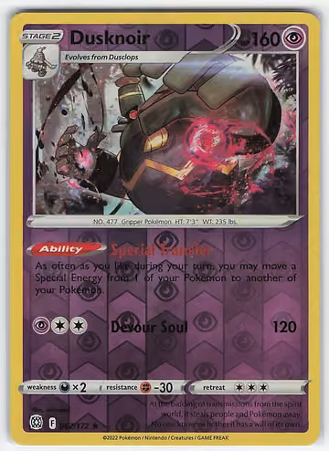 Dusknoir — Brilliant Stars · #62 · Englisch, Vorderseite
