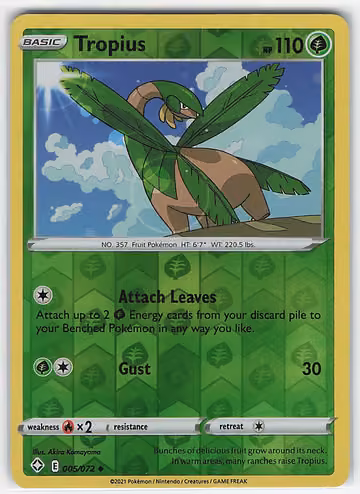 Tropius — Shining Fates · #5 · Englisch, Vorderseite