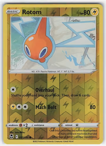 Rotom — Silver Tempest · #53 · Englisch, Vorderseite