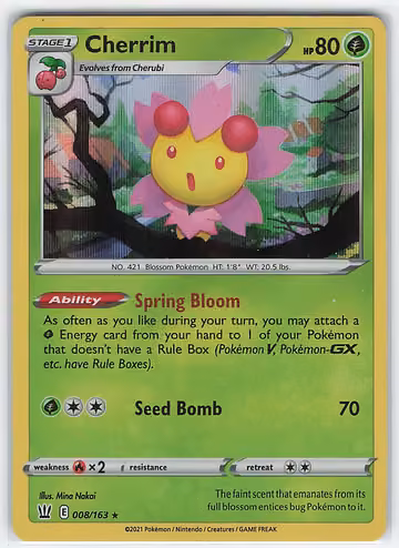 Cherrim — Battle Styles · #8 · Englisch, Vorderseite