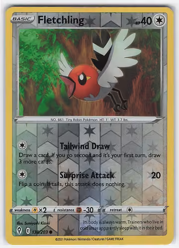 Fletchling — Evolving Skies · #138 · Englisch, Vorderseite