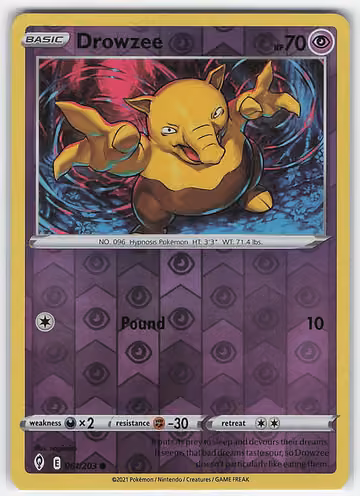 Drowzee — Evolving Skies · #61 · Englisch, Vorderseite