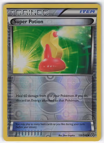 Super Potion — XY · #128 · Englisch, Vorderseite