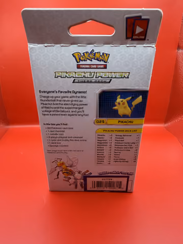 Pikachu Power Theme Deck, Rückseite