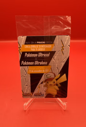 Pikachu de Ash (Ash's Pikachu) SM108 promo – sealed, Rückseite