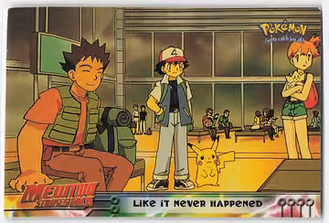 Like It Never Happened — Pokemon 1999 Topps Movie · #40 · Englisch, Vorderseite