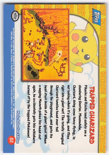 Trapped Charizard, Rückseite