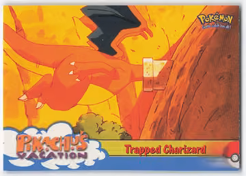 Trapped Charizard — Pokemon 1999 Topps Movie · #51 · Englisch, Vorderseite