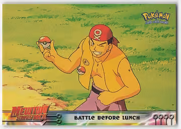Battle Before Lunch — Pokemon 1999 Topps Movie · #10 · Englisch, Vorderseite