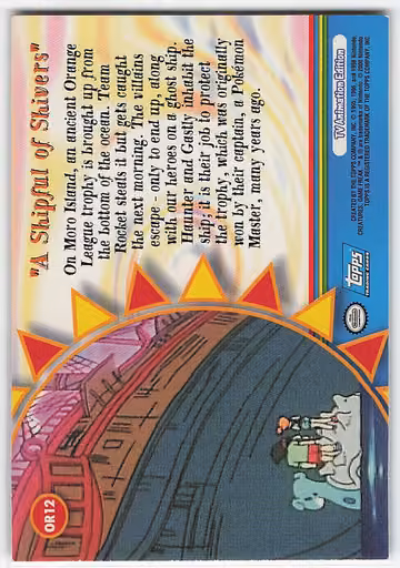 A Shipful of Shivers, Rückseite