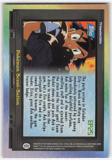 Pokémon Scent-Sation, Rückseite