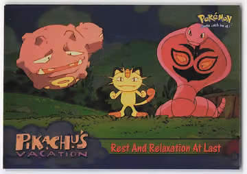 Rest And Relaxation At Last — Pokemon 1999 Topps Movie · #49 · Englisch, Vorderseite