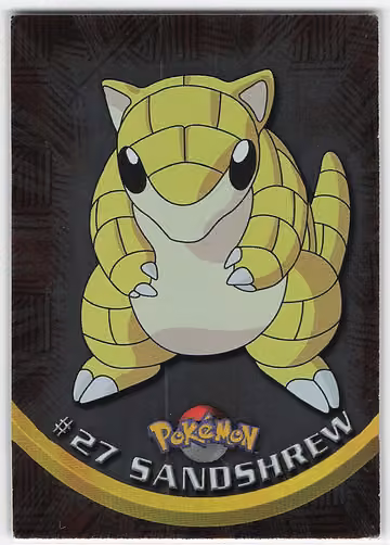Sandshrew — Pokemon 1999 Topps TV · #27 · Englisch, Vorderseite