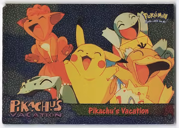 Pikachu's Vacation — Pokemon 1999 Topps Movie · #42 · Englisch, Vorderseite