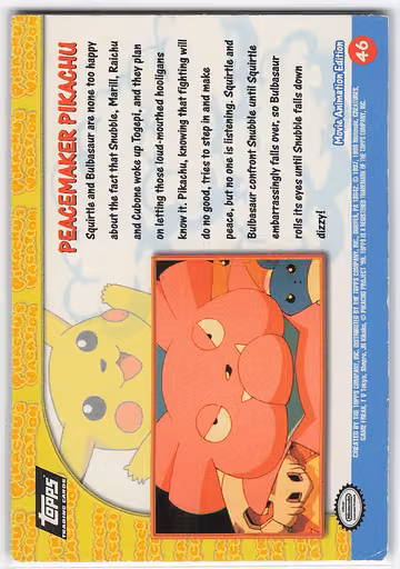 Peacemaker Pikachu, Rückseite
