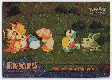 Peacemaker Pikachu — Pokemon 1999 Topps Movie · #46 · Englisch, Vorderseite