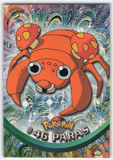 Paras — Pokemon 1999 Topps TV · #46 · Englisch, Vorderseite