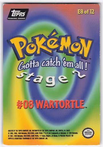 Wartortle, Rückseite