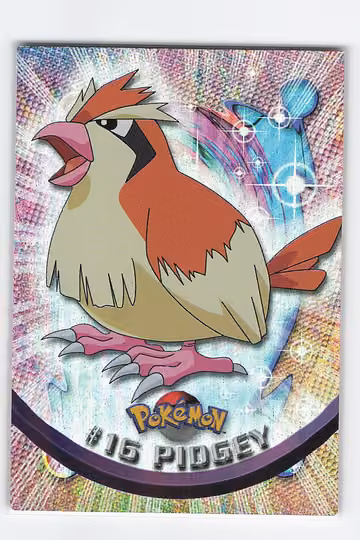Pidgey — Pokemon 1999 Topps TV · #16 · Englisch, Vorderseite