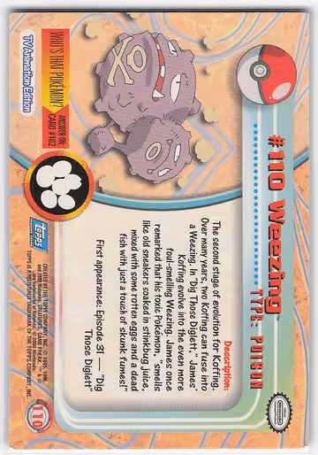 Weezing, Rückseite