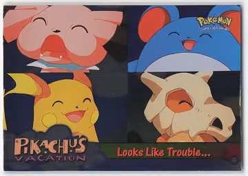 Looks Like Trouble... — Pokemon 1999 Topps Movie · #44 · Englisch, Vorderseite