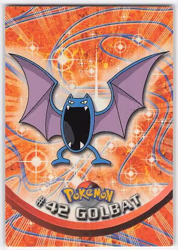 Golbat — Pokemon 1999 Topps TV · #42 · Englisch, Vorderseite