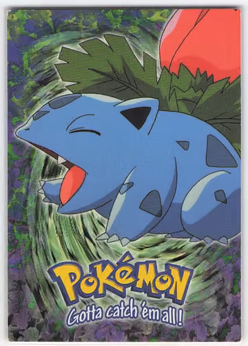 Ivysaur — Pokemon 1999 Topps Movie Evolution · #E2 of 12 · Englisch, Vorderseite
