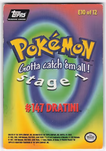 Dratini, Rückseite