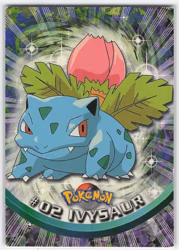 Ivysaur — Pokemon 1999 Topps TV · #2 · Englisch, Vorderseite