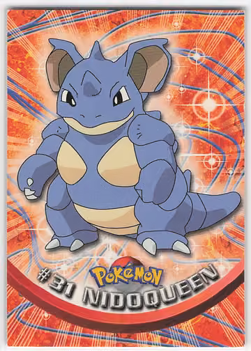 Nidoqueen — Pokemon 1999 Topps TV · #31 · Englisch, Vorderseite
