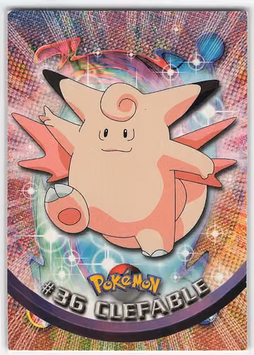 Clefable — Pokemon 1999 Topps TV · #36 · Englisch, Vorderseite