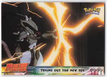 Trying Out The New Toy — Pokemon 1999 Topps Movie · #7 · Englisch, Vorderseite
