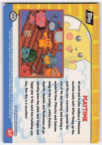 Playtime, Rückseite
