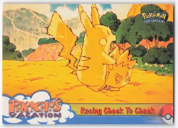 Racing Cheek To Cheek — Pokemon 1999 Topps Movie · #48 · Englisch, Vorderseite