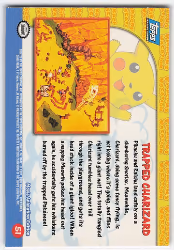Trapped Charizard, Rückseite