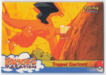 Trapped Charizard — Pokemon 1999 Topps Movie · #51 · Englisch, Vorderseite