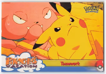Teamwork — Pokemon 1999 Topps Movie · #54 · Englisch, Vorderseite