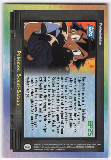 Pokémon Scent-Sation, Rückseite