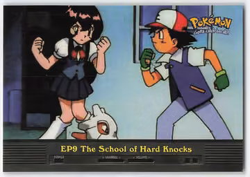 The School of Hard Knocks — Pokemon 2000 Topps TV · #EP9 · Englisch, Vorderseite