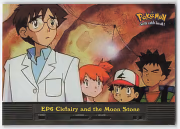 Clefairy and the Moon Stone — Pokemon 2000 Topps TV · #EP6 · Englisch, Vorderseite