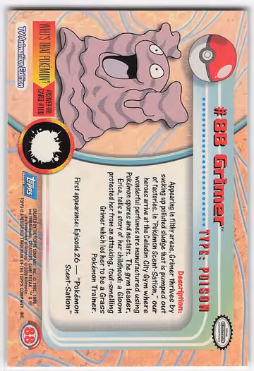 Grimer, Rückseite