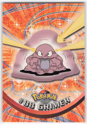 Grimer — Pokemon 2000 Topps TV · #88 · Englisch, Vorderseite