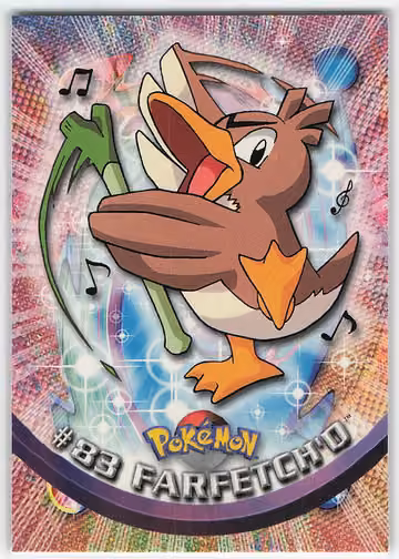 Farfetch'd — Pokemon 2000 Topps TV · #83 · Englisch, Vorderseite